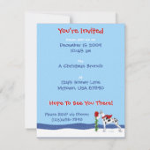 Invitation Great Dane Christmas Mail Arlequin (Dos)