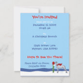 Invitation Great Dane Christmas Mail Blue UC (Dos)