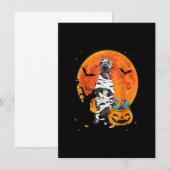 Invitation Great Dane Dog And Moon Halloween Costume Dog Love (Devant / Derrière)