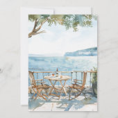 Invitation Grec élégant | Dîner de répétition (Dos)