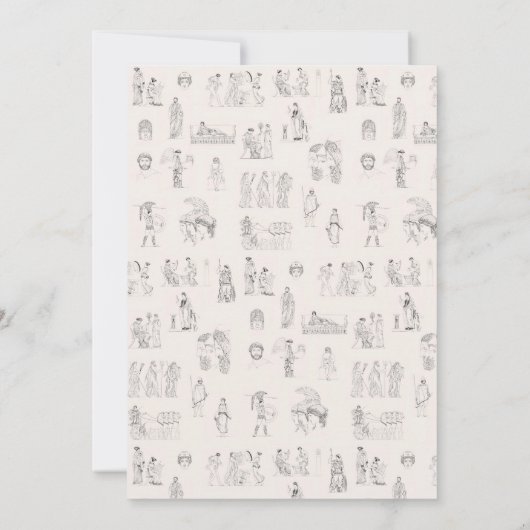 Invitation Grèce antique Histoire grecque classique Anniversa (Dos)