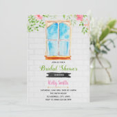 Invitation Grèce fenêtre thème grec nuptiale (Debout devant)