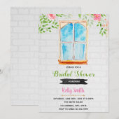 Invitation Grèce fenêtre thème grec nuptiale (Devant / Derrière)