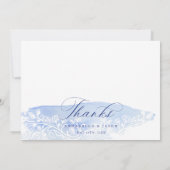 Invitation Grèce Mariage Merci Script Monogramme Photo (Dos)