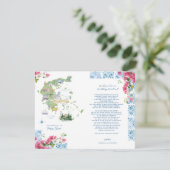 Invitation Grèce Mariage Week-end de bienvenue Itinéraire (Debout devant)