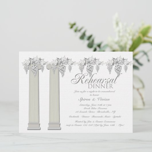 Invitation grecque d'affaire (Debout devant)