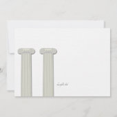 Invitation grecque d'affaire (Dos)