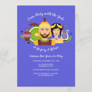 Invitation grecque de dieux