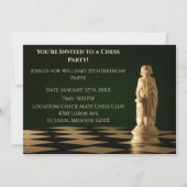 Invitation Green 30th Birthday Party Chess Bishop (Devant)