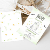 Invitation Green A Little Boo Baby shower