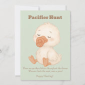 Invitation Green A Silly Goose Pacifier Hunt Baby Shower   (Dos)