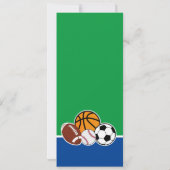 Invitation Green All Star Sport Ticket Couples Douche Photo (Dos)