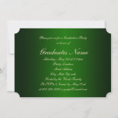 Invitation Green and Gold 2025 Graduation Party (Dos)
