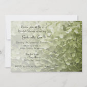 Invitation Green Annabelle Hydrangea Fête des mariées florale (Devant)