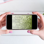 Invitation Green Annabelle Hydrangea Fête des mariées florale