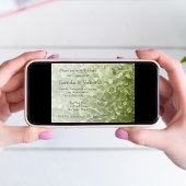 Invitation Green Annabelle Hydrangea Floral Engagement Party