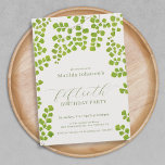 Invitation Green Botanical 50th Birthday<br><div class="desc">Green Botanical 50th Birthday Invitation. Célébrez un anniversaire marquant entouré par la beauté du printemps avec cette élégante invitation botanique verte. Dotée d'illustrations délicates de fougères et d'un design frais et d'inspiration nature, cette invitation apporte le plein air à votre journée spéciale. Parfait pour une fête du printemps, les tons...</div>