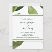 Invitation Green Botanical Glam Plante Feuilles Élégant maria (Devant)