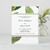 Invitation Green Botanical Glam Plante Feuilles Élégant maria (Debout devant)