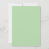 Invitation Green Bow Elegant Modern Minimalist Bridal Shower (Dos)