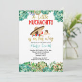 Invitation Green Cactus Fiesta Baby Muchacho Baby shower (Debout devant)