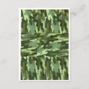 Invitation Green Camo Invitation-Surprise