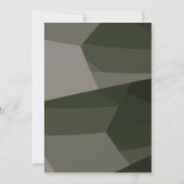Invitation Green Camouflage Blocks Birthday Party (Dos)
