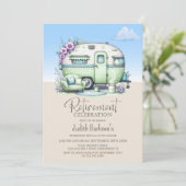 Invitation Green Caravan Retirement Party (Debout devant)
