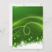 Invitation Green Christmas Tree Modern Holiday Party (Dos)