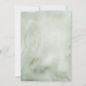 Invitation Green Coquette Rustic Winter Forest 1st Birthday (Dos)