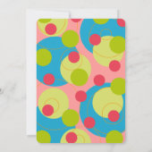 Invitation Green Dots Bubbles Enfant Photo Fête d'anniversair (Dos)