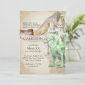 Invitation Green Dragon et Castle Imaginaire Party (Debout devant)