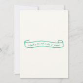 Invitation Green Drake Together Champagne Mariage (Dos)