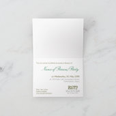 Invitation Green Earthy Party (Intérieur)