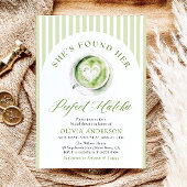 Invitation Green Elle a trouvé sa Fête des mariées parfaite M