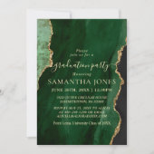 Invitation Green Emerald Belle Graduation (Devant)