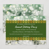 Invitation Green et Gold Party (Devant / Derrière)