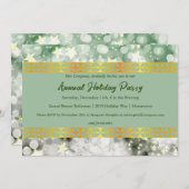 Invitation Green et Gold Party (Devant / Derrière)