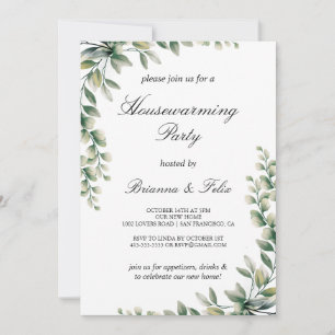 Invitation Green Eucalyptus