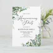 Invitation Green Eucalyptus (Debout devant)