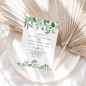 Invitation Green Eucalyptus Botanique Foliage Mariage Décontr
