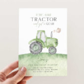 Invitation Green Farm Tractor fête d'anniversaire