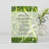 Invitation Green Field Grass Fête des mariées extérieure (Debout devant)