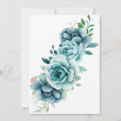 Invitation Green Floral Garden Nuestra Boda Mariage espagnol (Dos)