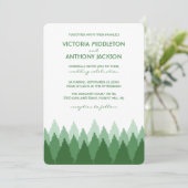 Invitation Green Forest Range Mariage de bois (Debout devant)