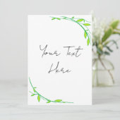 Invitation Green Garden (Debout devant)