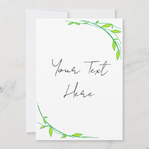 Invitation Green Garden