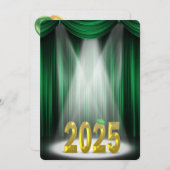 Invitation Green & Gold 2025 Graduation en vedette (Devant / Derrière)