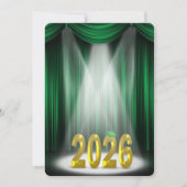 Invitation Green & Gold 2025 Graduation en vedette (Devant)