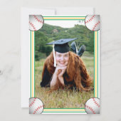 Invitation Green & Gold Baseball Party (Dos)